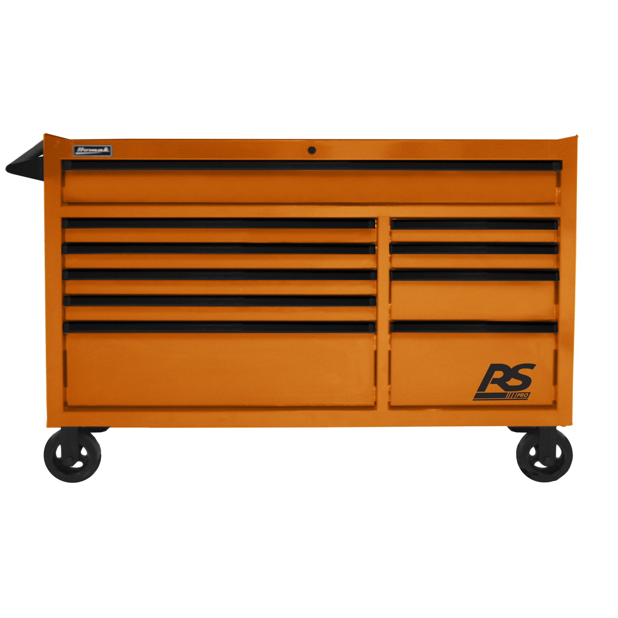 Homak RS Pro, 54in. 10 Drawer Rolling Cabinet Cart 39in. x 54in., Model# OG04054010